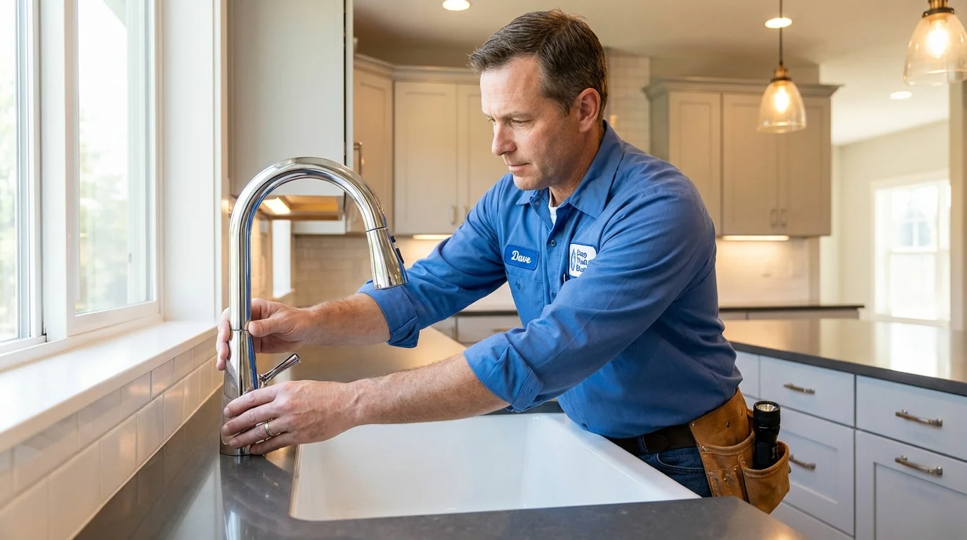 Kitchen faucet installation by Johns Plumbing LLC in London